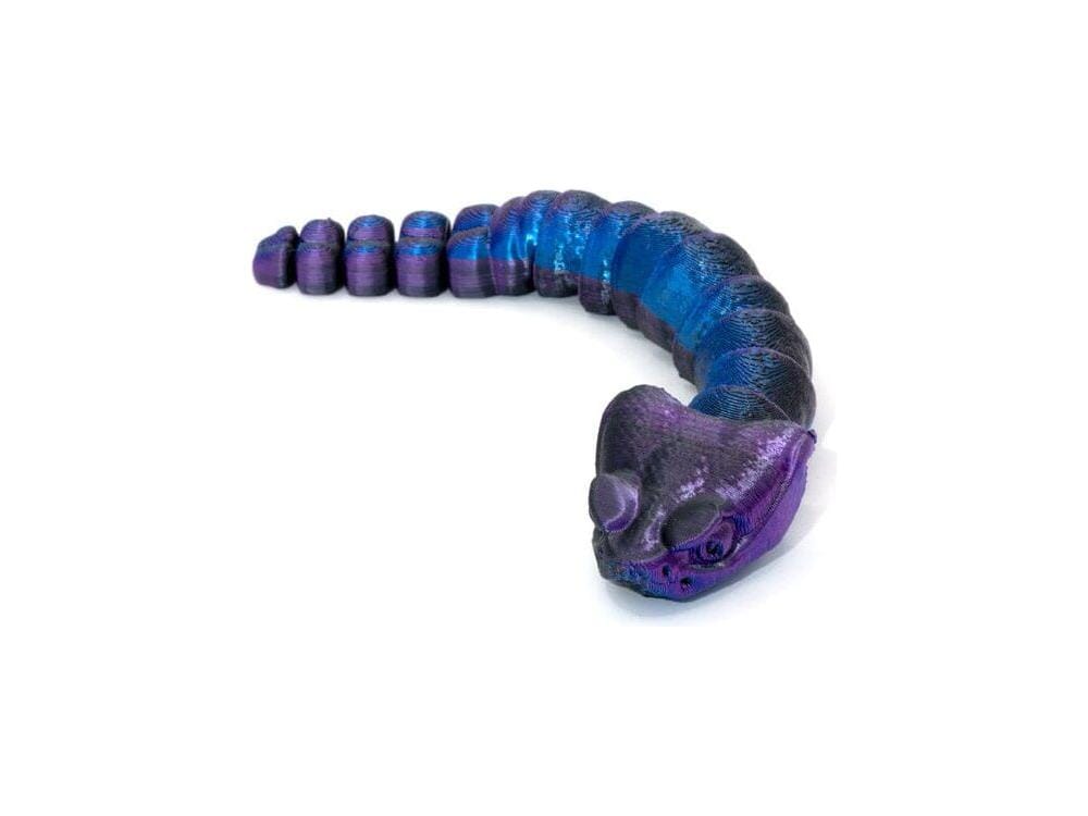 3D Printed Multi-Color Rattle Snake - Mini