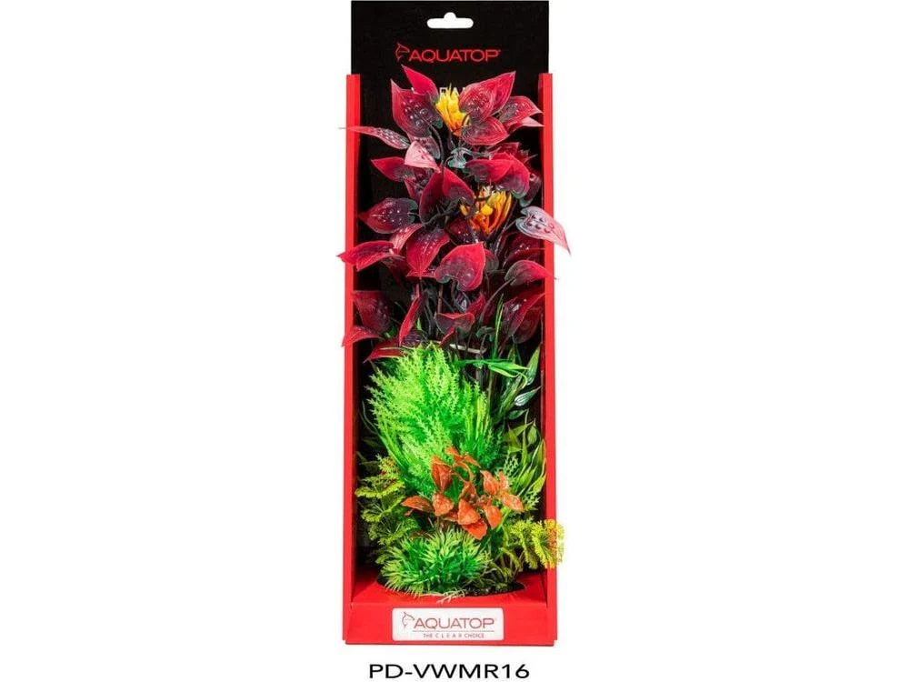 Aquatop Vibrant Wild Plant Mixed Red, 16 in