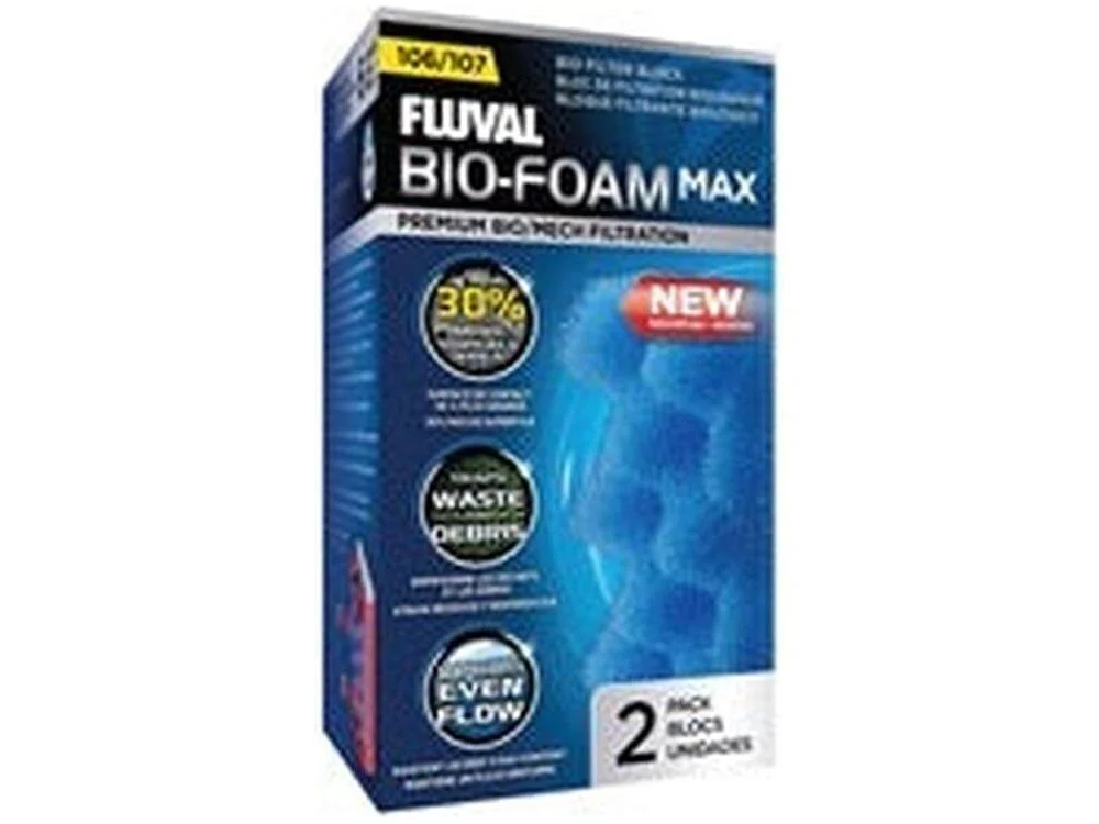 Fluval 107 Blue BioFoam MAX , 2pcs