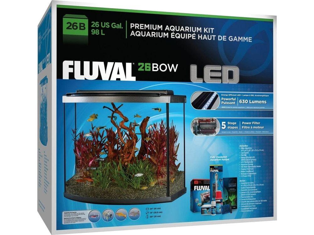 FLUVAL PREMIUM AQUARIUM KIT WITH LED - 26 BOW - 98 L (26 US GAL)