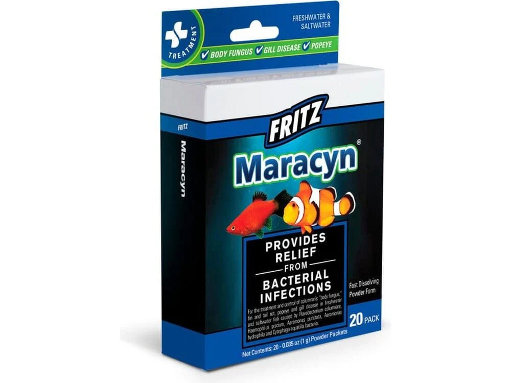 Fritz Maracyn Freshwater & Saltwater Treatment 1ea/20 ct - Image 2