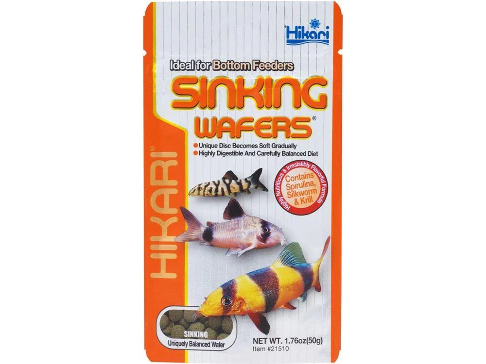 Hikari Sinking Wafers Rapidly Sinking Wafer Fish Food 1.76 oz