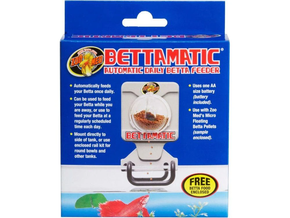 Zoo Med Bettamatic Automatic Daily Betta Fish Food Feeder White, 1ea