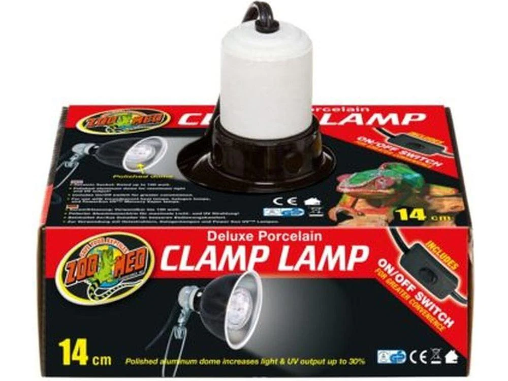 Zoo Med Deluxe Porcelain Clamp Lamp, 5.5"